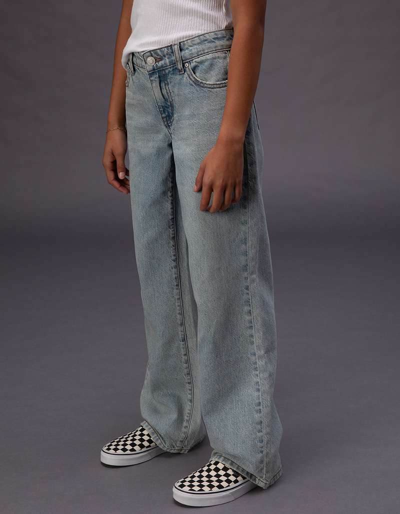RSQ Girls Low Rise Wide Leg Jeans image number 2