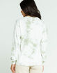 FULL TILT Tie Dye Womens Sage Oversized Tee image number 3