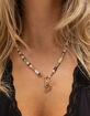 FULL TILT Beaded Bow/Horse/Shoe Charm Necklace image number 3