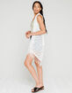 FULL TILT Open Weave Womens Fringe Vest image number 1