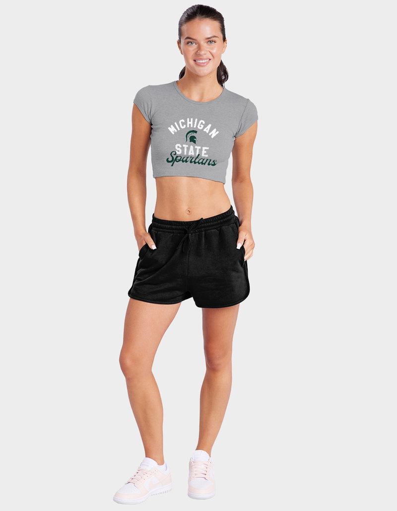 MICHIGAN STATE UNIVERSITY Classic Script Womens Baby Rib Tee image number 1