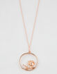 FULL TILT Rose Circle Necklace image number 1