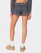 EDIKTED Peoni Waffle Shorts image number 4