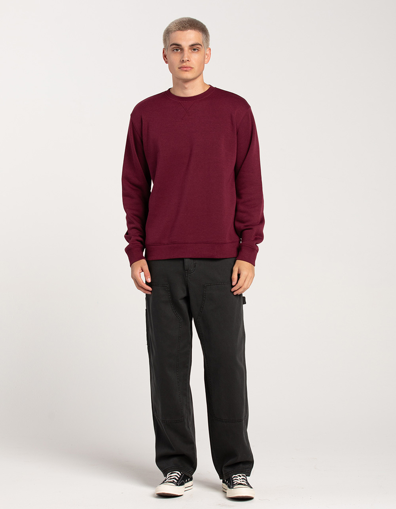 RSQ Mens Solid Crewneck Fleece Sweatshirt image number 4