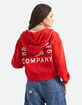 BRIXTON Trophy Horse Womens Cropped Zip-Up Hoodie image number 1