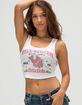 TRUE RELIGION x Bella Doña Crystal Womens Crop Tank Top image number 1