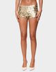 EDIKTED Macie Sequin Micro Shorts image number 1