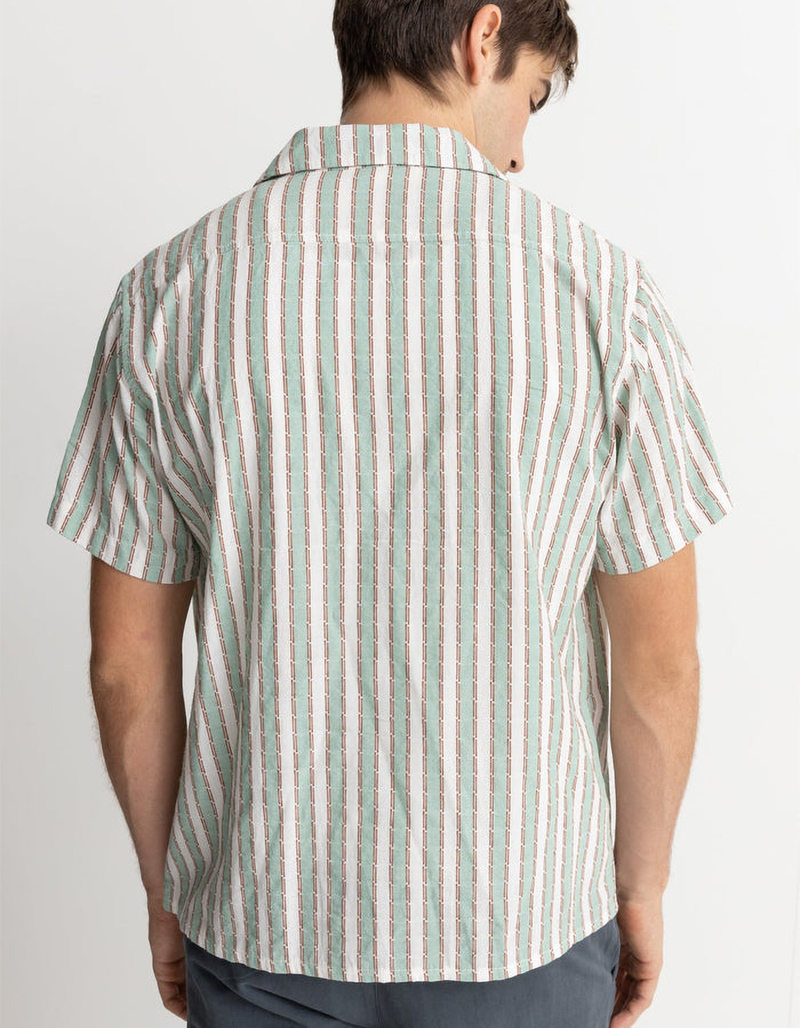 RHYTHM Vacation Stripe Mens Button Up Shirt image number 2
