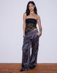WEST OF MELROSE Womens Satin Cargo Pants image number 2