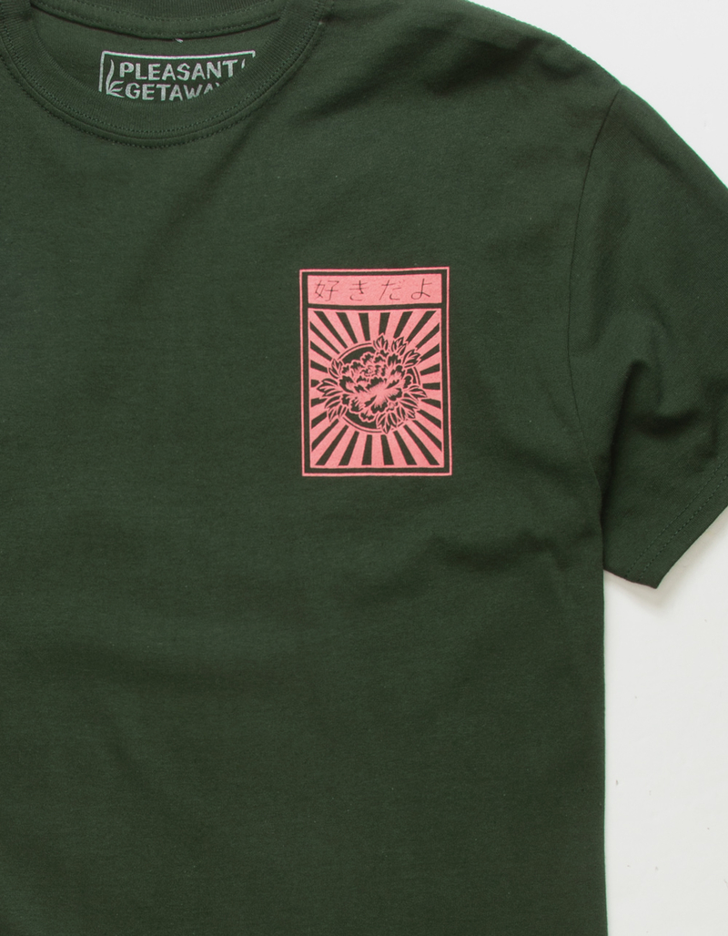 PLEASANT GETAWAY Kanji Sunburst Mens Tee image number 3