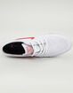 NIKE SB Zoom Stefan Janoski Canvas RM Mens White & Red Shoes image number 3
