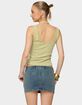 EDIKTED Yarah Keyhole Textured Ribbed Tank Top image number 2