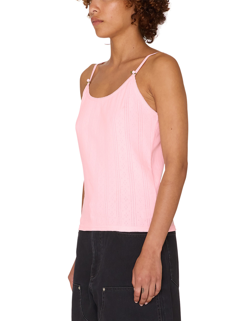 OBEY Rosaline Pointelle Womens Tank Top image number 2