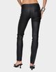 EDIKTED Kaede Faux Leather Skinny Jeans image number 2