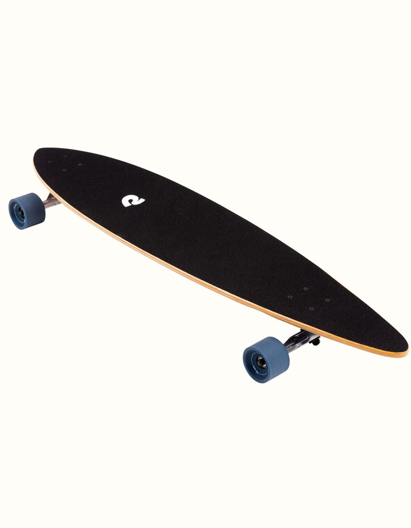 RETROSPEC Zed Navy Paisley 41" Pintail Longboard Skateboard image number 4