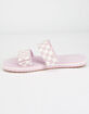 VANS Cayucas Checkerboard Lilac Womens Velcro Slide Sandals image number 4