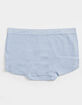 FULL TILT Seamless Rib Crystal Blue Boyshorts image number 2