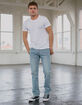 RSQ New York Slim Straight Light Wash Mens Jeans image number 1