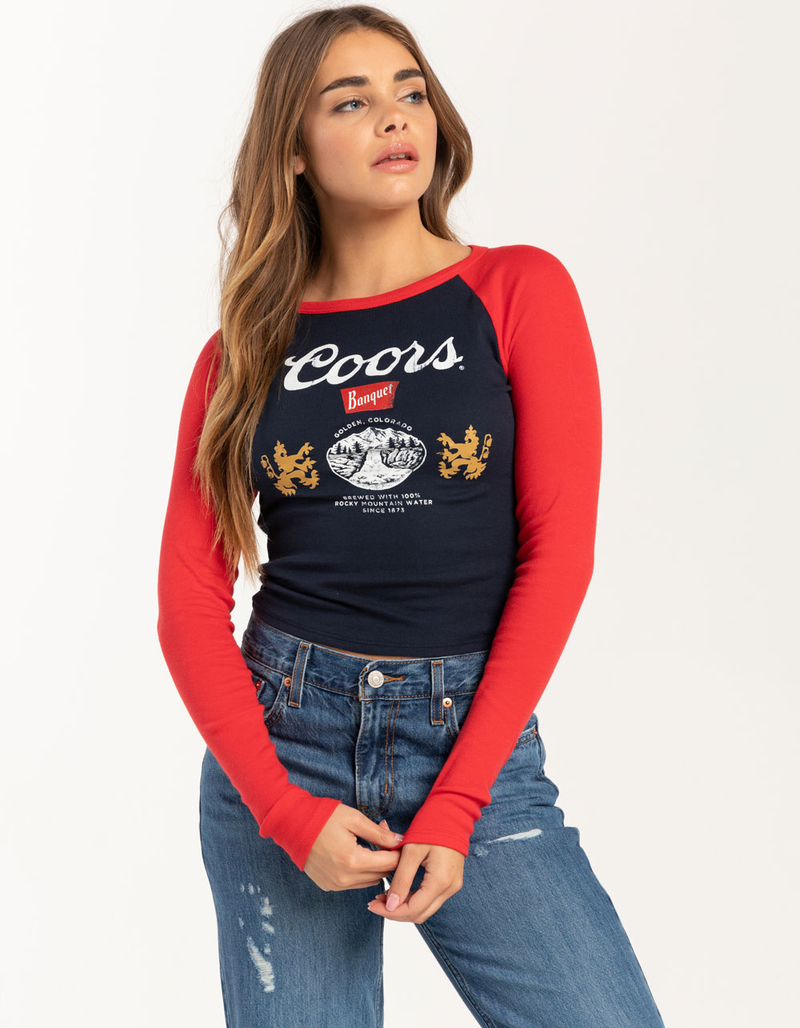 COORS Womens Long Sleeve Raglan Baby Tee image number 0