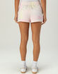 HAPPY CAMP3R Ellie Pink Patchwork Womens Shorts image number 4