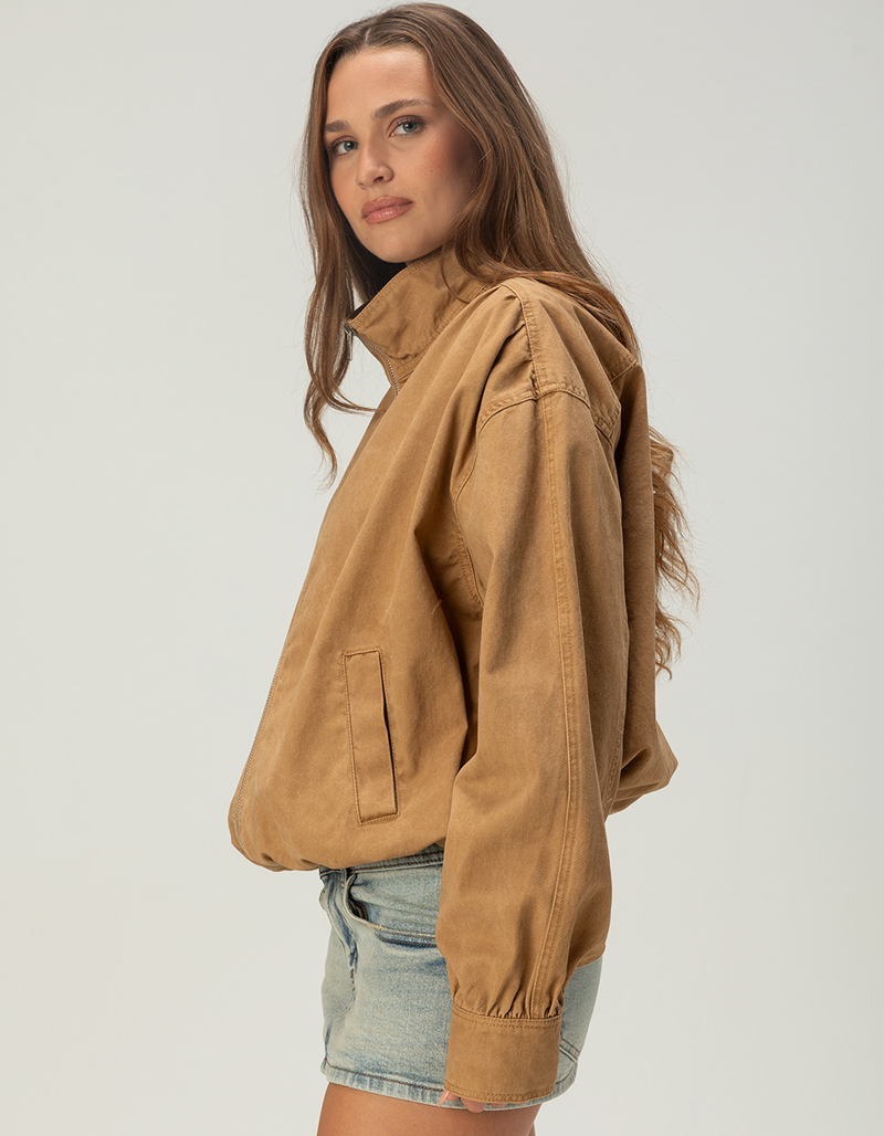 RSQ Womens Oversized Twill Bomber Jacket image number 2