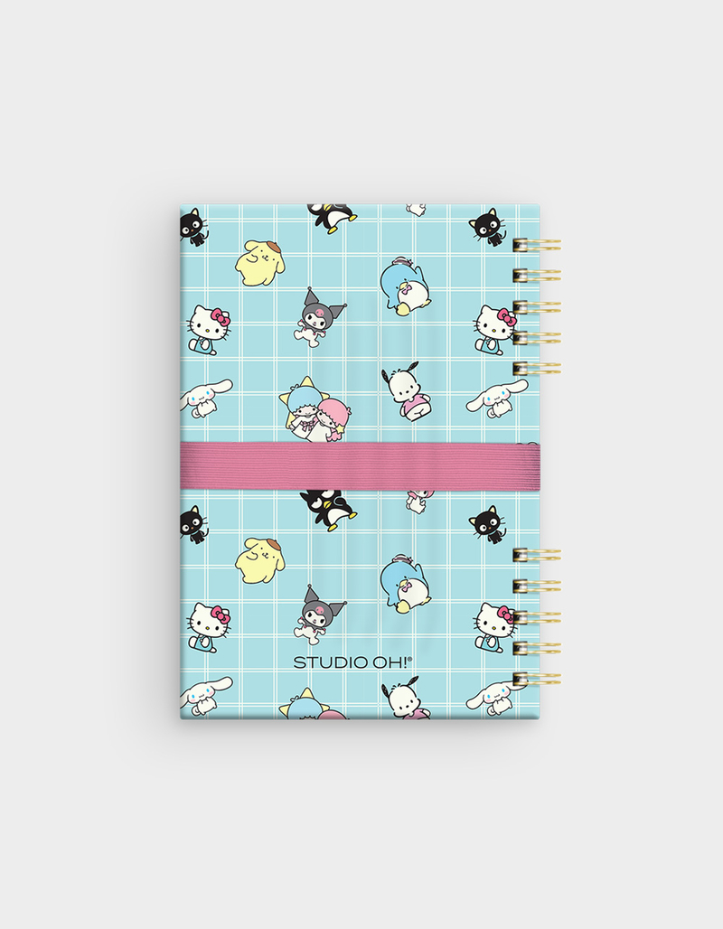 STUDIO OH! Hello Kitty and Friends Blue Grid Harper Notebook & Pen Set image number 1