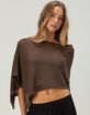 FULL TILT Womens Crop Poncho image number 1