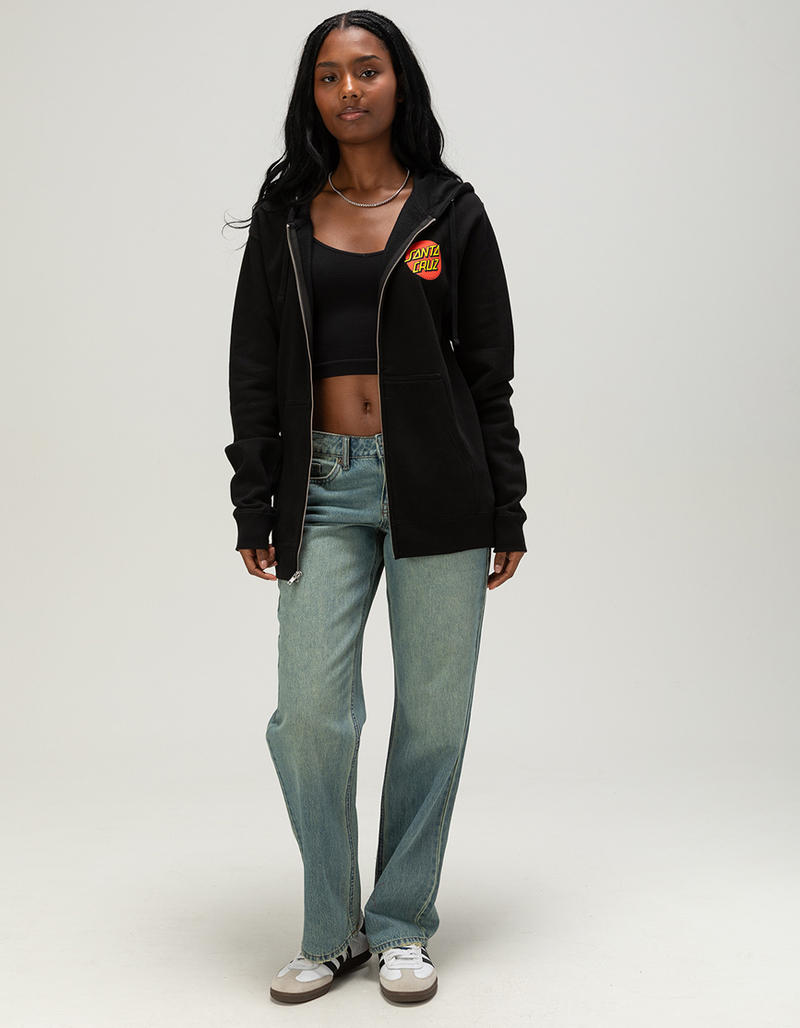 SANTA CRUZ Classic Dot Womens Zip-Up Hoodie image number 3