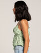 FULL TILT Ditsy Hanky Hem Womens Crop Top image number 2