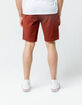 CHARLES AND A HALF Lincoln Stretch Rust Mens Shorts image number 5