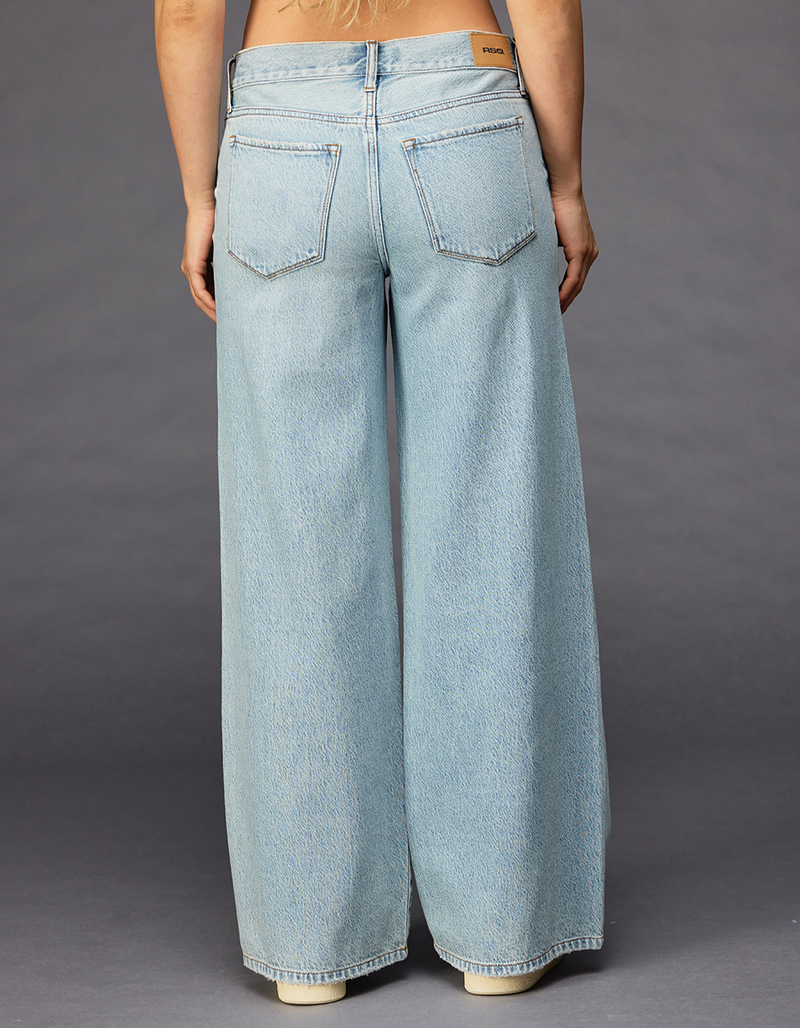 RSQ Womens Mid Rise Wide Leg Jeans image number 3