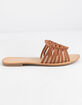 CITY CLASSIFIED Basket Weave Tan Womens Sandals image number 3