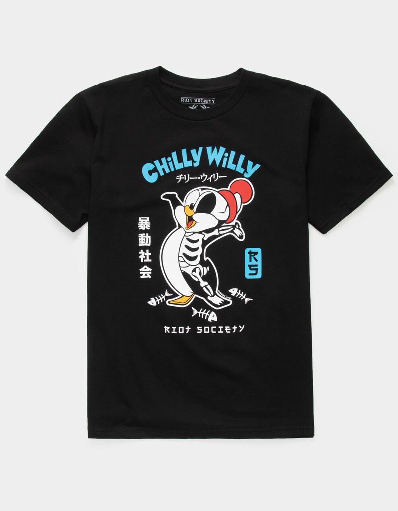 RIOT SOCIETY Chilly Willy Boys T-Shirt image number 0