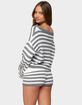 EDIKTED Saphi Striped Oversized Knit Sweater image number 3
