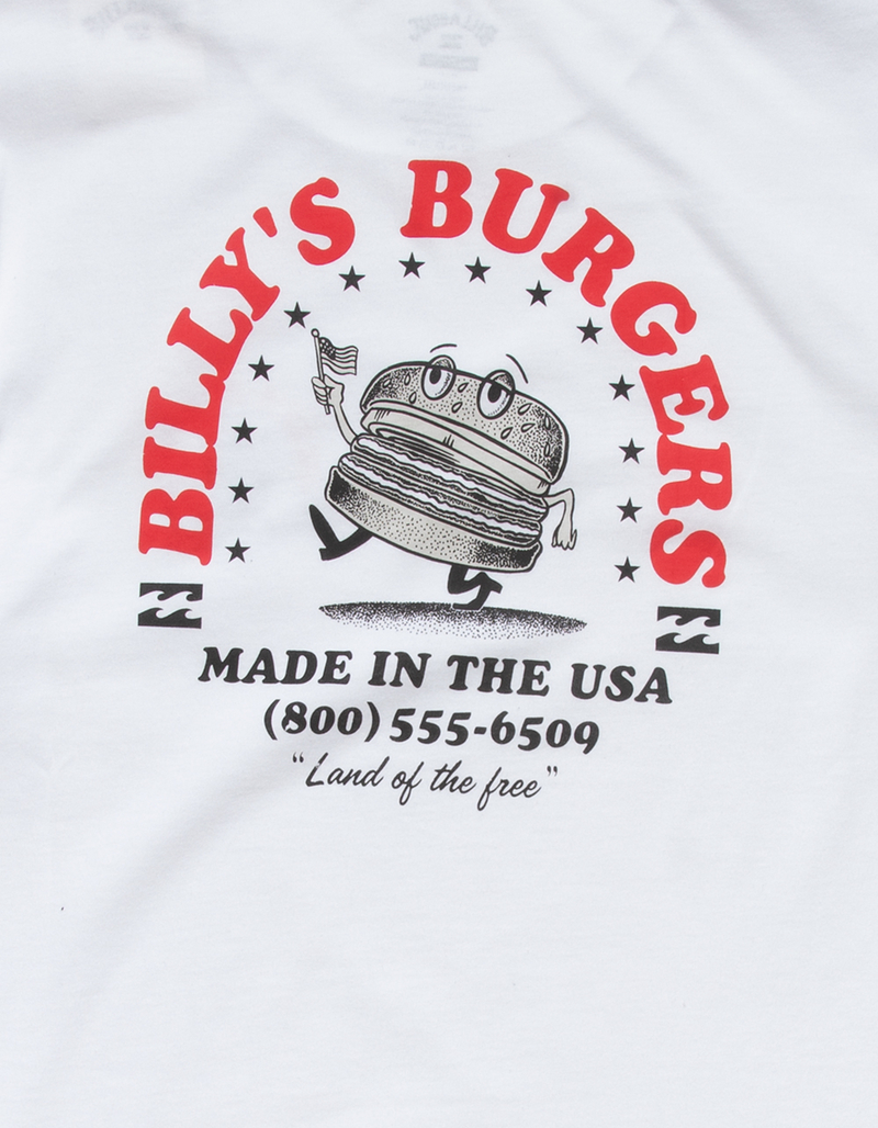 BILLABONG Billy's Burgers Mens Tee image number 3