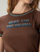 FULL TILT Rhinestone Drama Womens Baby Tee image number 2