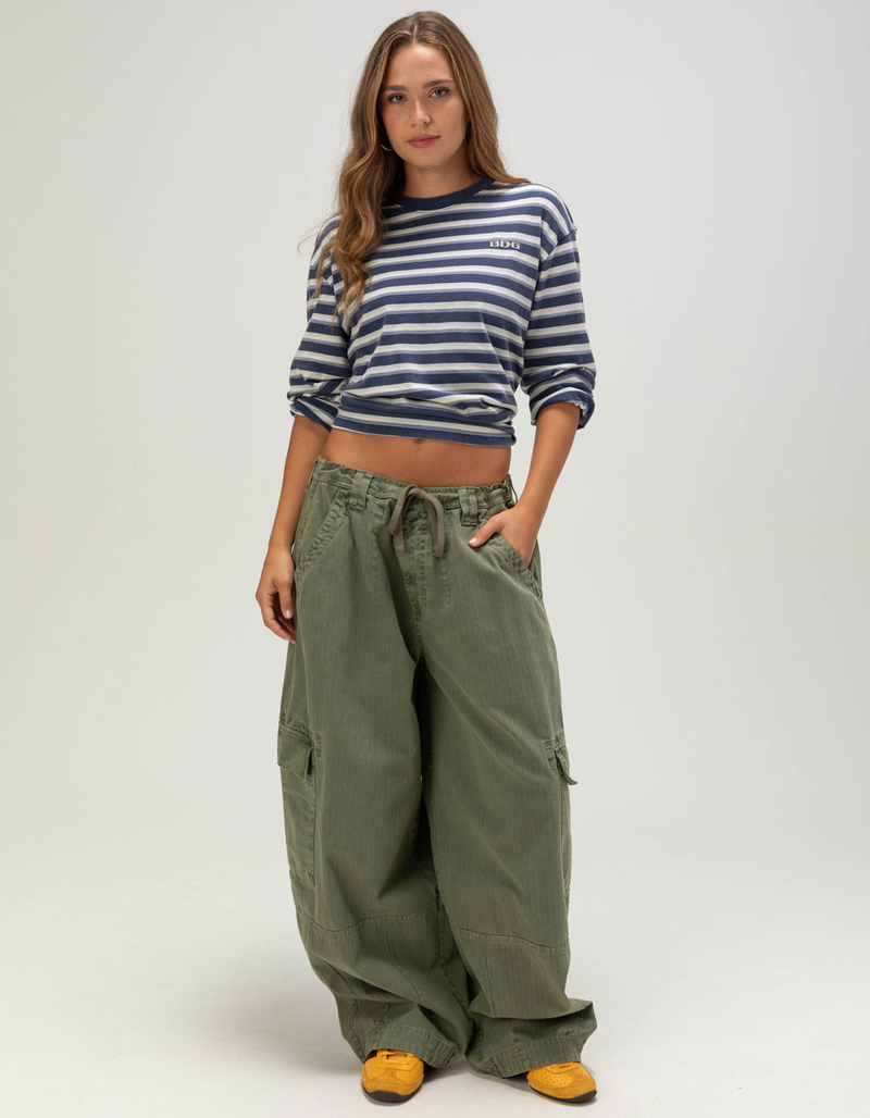 BDG Urban Outfitters Kai Womens Boxy Long Sleeve Stripe Tee image number 1