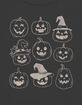 PUMPKINS Jack-O'-Lanterns Grid Womens Baby Tee image number 2