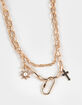 FULL TILT Paperclip Chain Layered Necklace image number 2