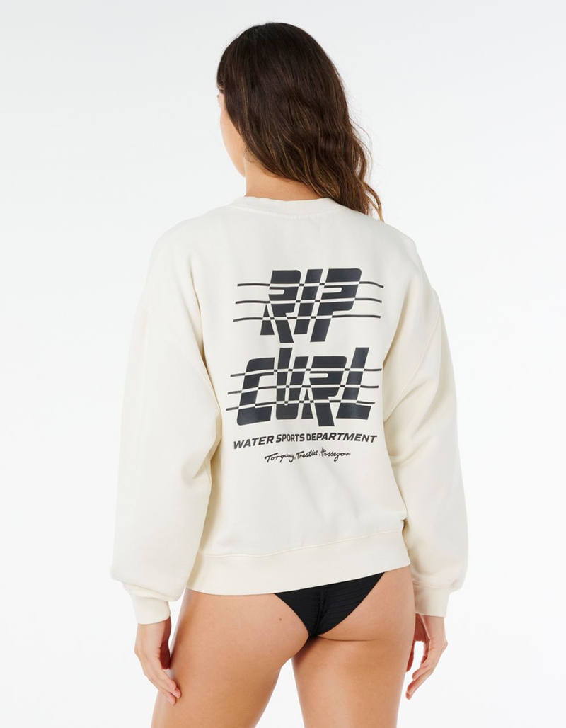RIP CURL Sports Dept Drop Shoulder Womens Crewneck image number 1
