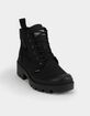 PALLADIUM Pallabase Twill Womens Black Boots image number 1