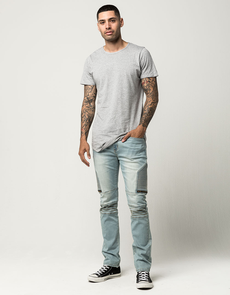 RSQ London Moto Mens Skinny Jeans image number 4