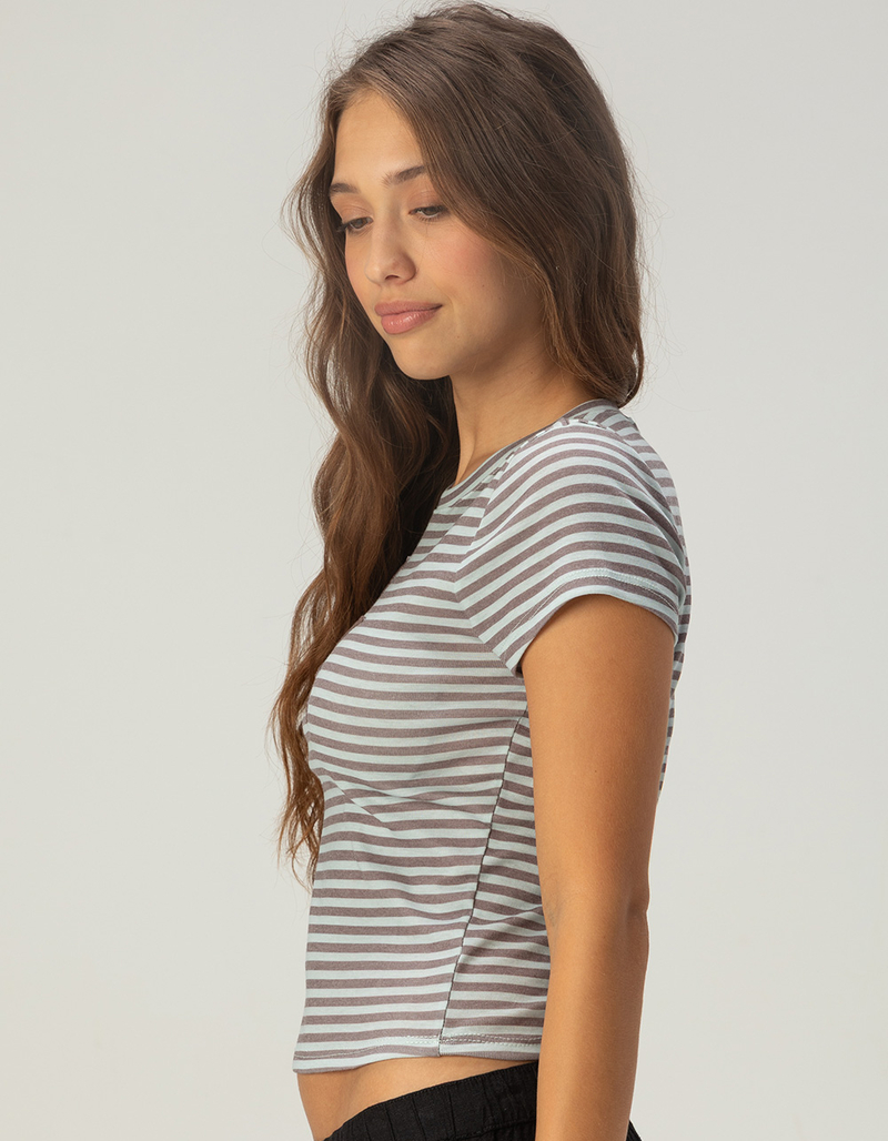 RSQ Womens Star Patch Stripe Tee image number 2