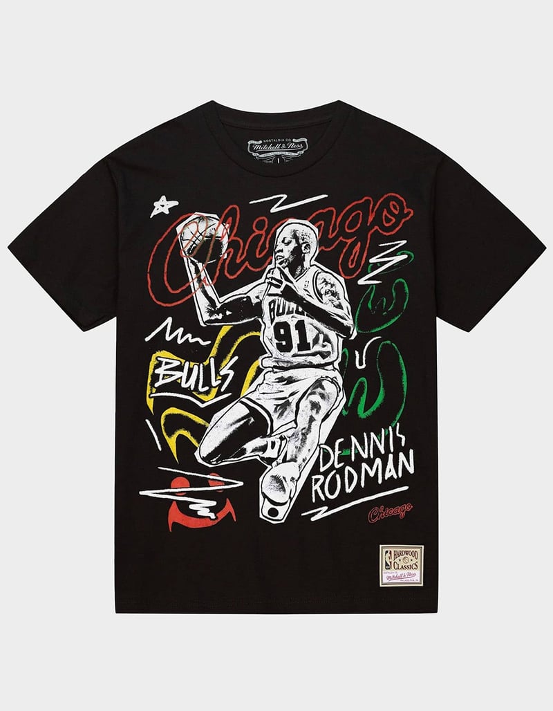 MITCHELL & NESS Dennis Rodman Chalked Up Mens Tee image number 0