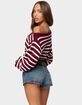 EDIKTED Mika Off Shoulder Oversized Sweater image number 3