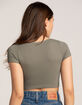 FULL TILT Seamless Square Neck Womens Crop Top image number 3