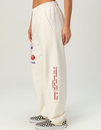 THE MAYFAIR GROUP Self Love Womens Oversized Jogger Sweatpants Alternative Image