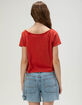 THE WILD COLLECTIVE San Francisco 49ers Womens Off The Shoulder Tee image number 4