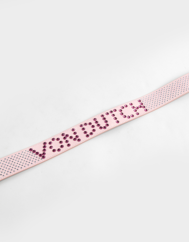 VON DUTCH Logo Rhinestones Womens 35mm Belt image number 1