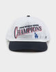 47 BRAND Los Angeles Dodgers World Champs Arch Hitch Rope Snapback Hat image number 2
